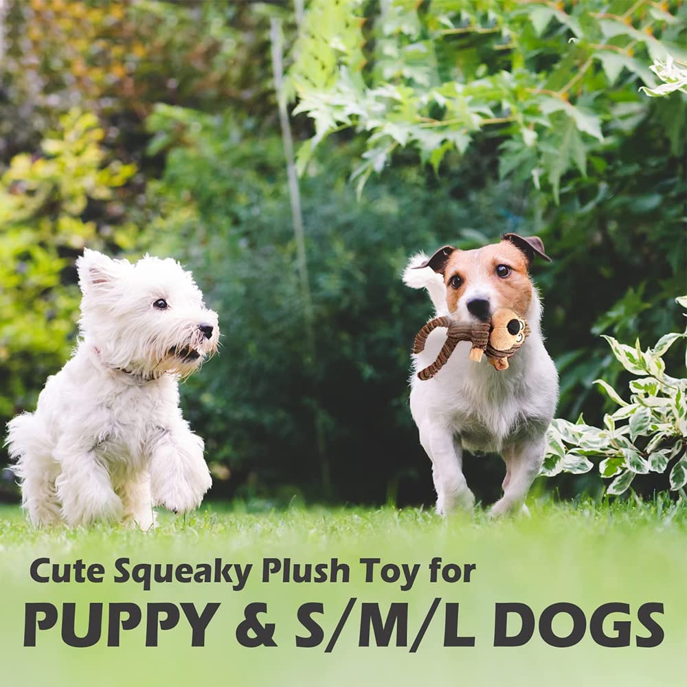 Qpets Puppy Toy Cute Fawn Natural Puppy Chew Toys Accessories for Teething Small Medium Dogs Durable Dog Chew Teether Toy Plush Cute Animals Pet Toy Dog Toys for Puppies(Monkey) Qpets Puppy Toy Cute Fawn Natural Puppy Chew Toys Accessories for Teething Small Medium Dogs Durable Dog Chew Teether Toy Plush Cute Animals Pet Toy Dog Toys for Puppies(Monkey)